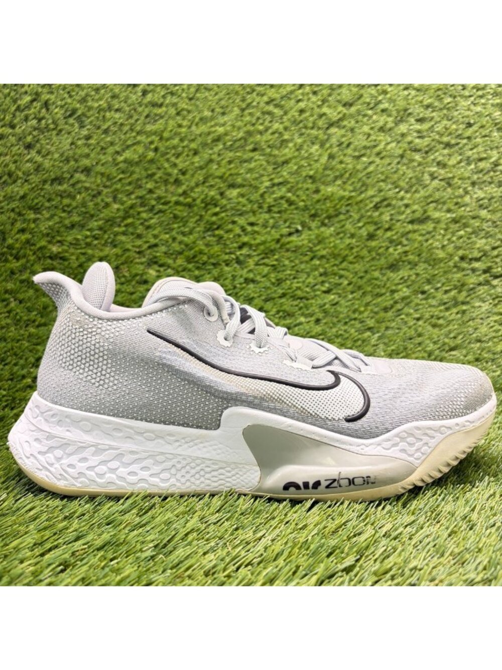 Nike Air Zoom BB NXT TB Mens Size 11.5 Gray Athletic Basketball Shoes Sneakers